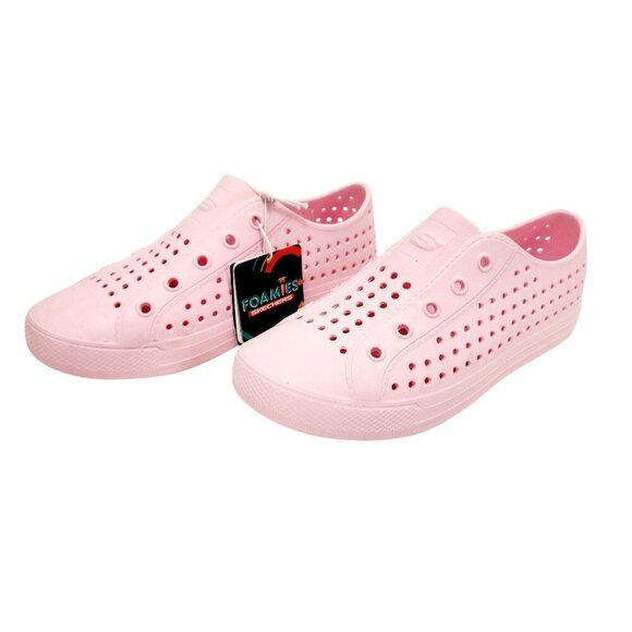 Skechers kids Foamies Machine Washable Pink Slip-On Shoes Size 3 - Picture 10 of 13